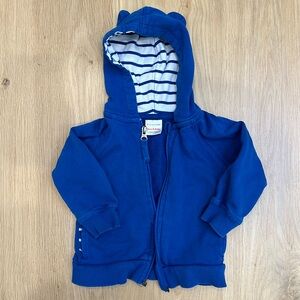Hanna Andersson blue hoodie size 18/24m